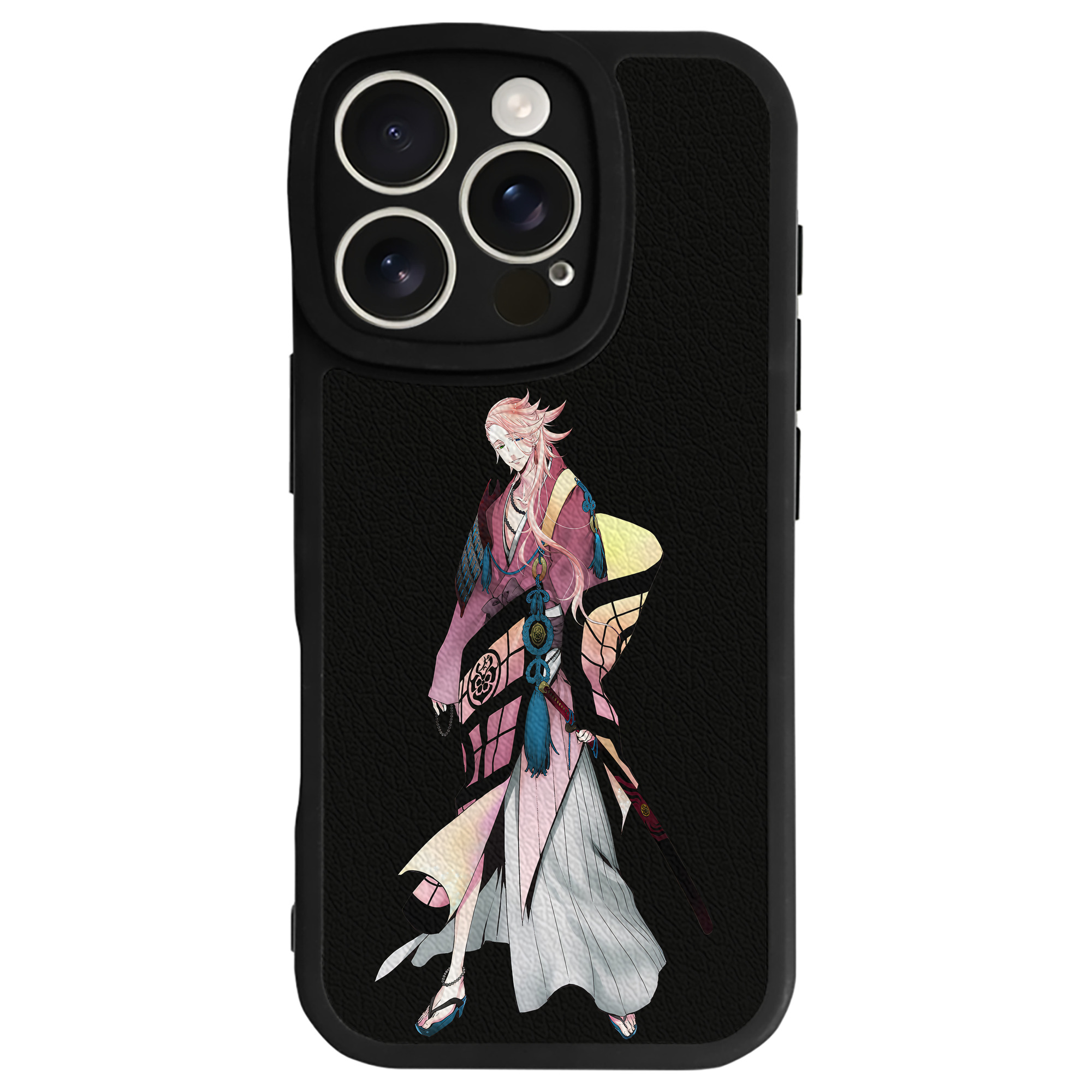 （画像用） 刀剣乱舞 Touken Ranbu 【iPhone 16シリーズ対応】シリコンスマホケース（レザー調） 材質：シリコン